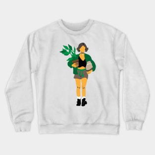 Matilda. Leon. Girl with a flower. Crewneck Sweatshirt